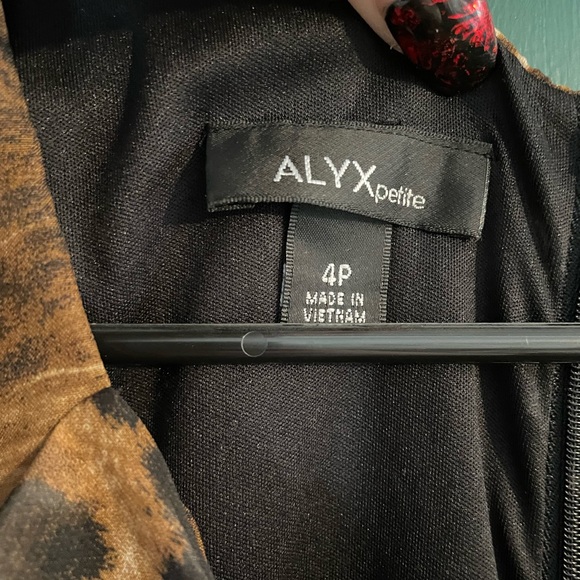 Alyx Animal Print Sheath Dress Size 4p - Picture 5 of 5